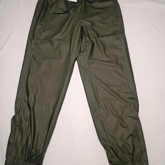 #1047 RAINS UnisexWaterproof Rain Pants Elastic Waist